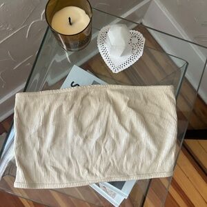 NAKD Cream Cropped Tube Top